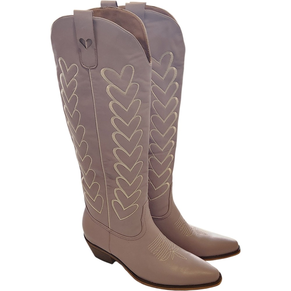 Marfa Boots Womens US 10 The Maybelle Heart‎ Embroidered Western Cowgirl Boots